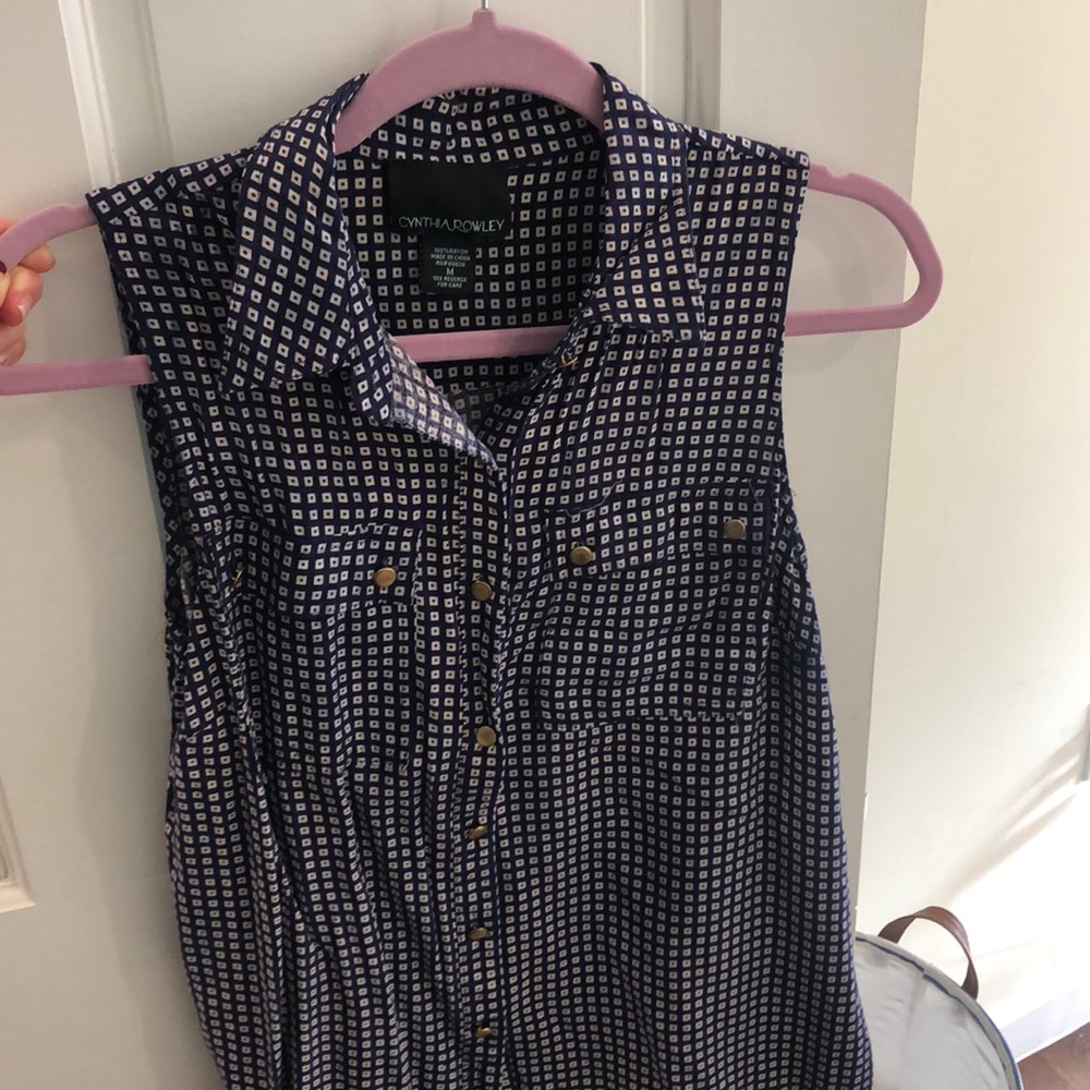Cynthia rowley sleeveless blouse
